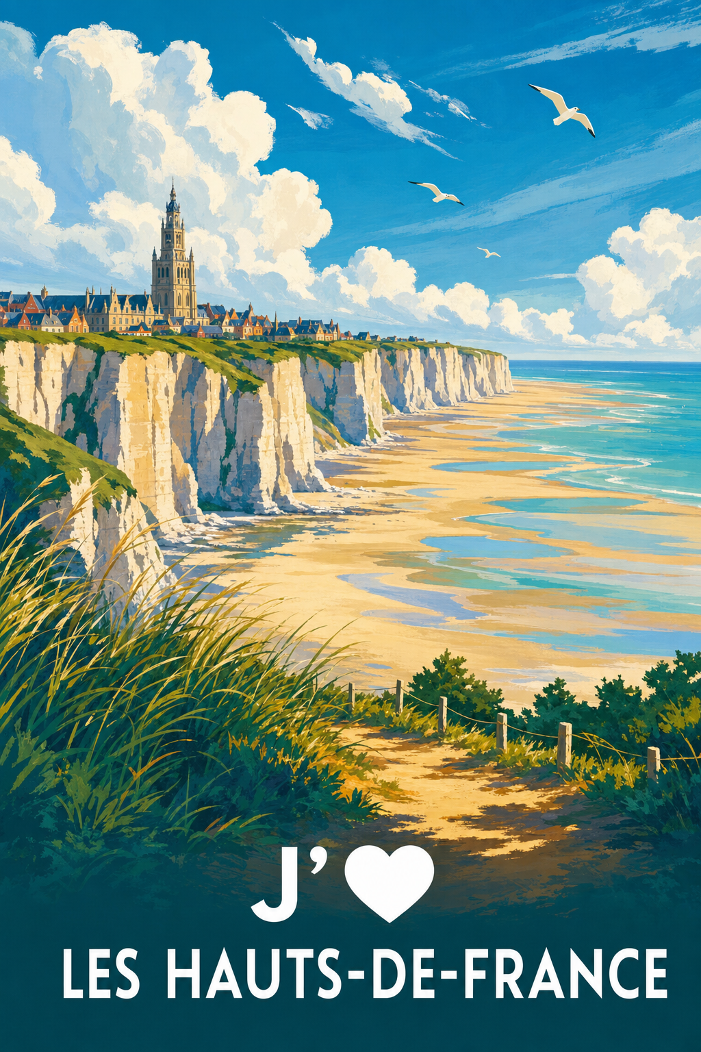 Affiche j'aime les Hauts-de-France