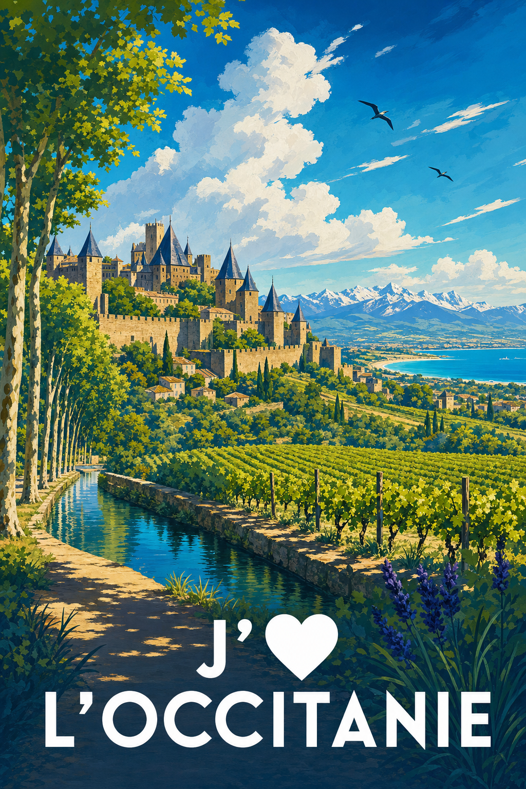 Affiche j'aime l'Occitanie
