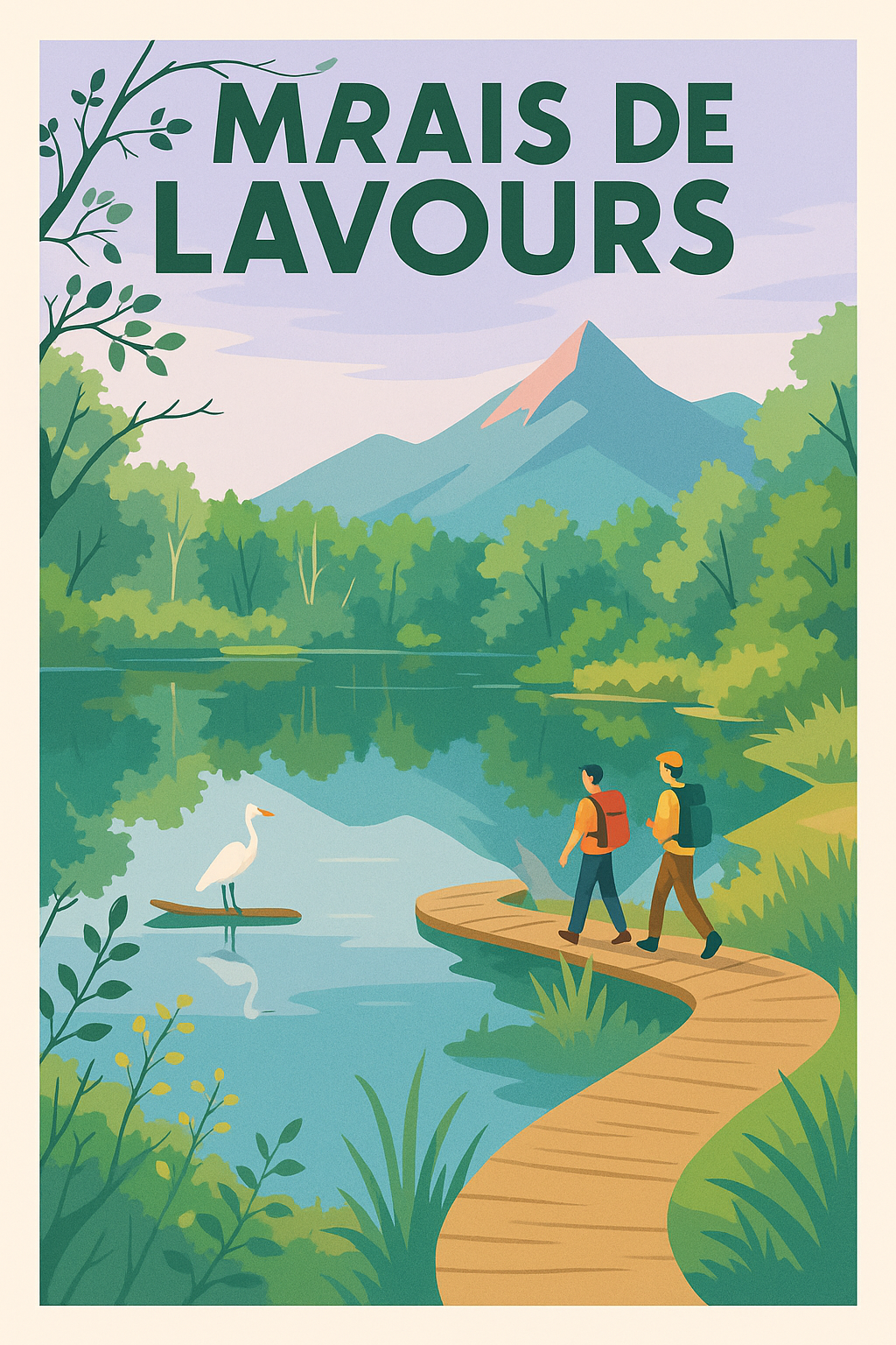 Affiche de Marais de Lavours - Une évasion sauvage au cœur de la nature
