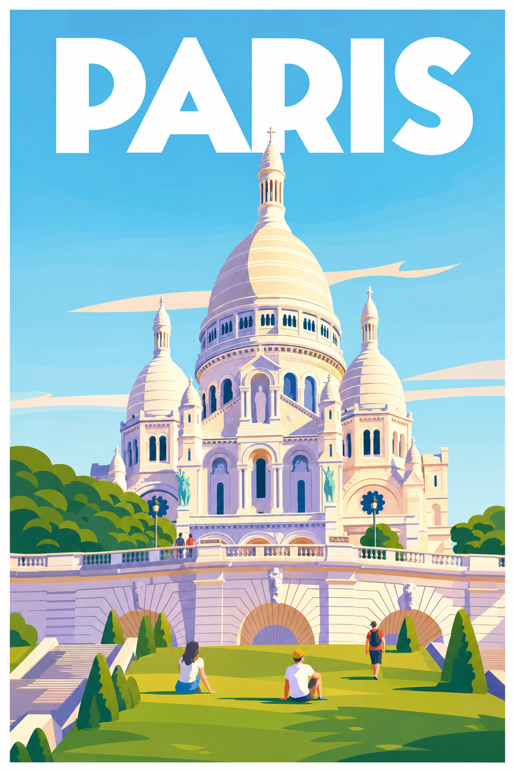 Affiche de Paris, Sacré-Cœur de Montmartre