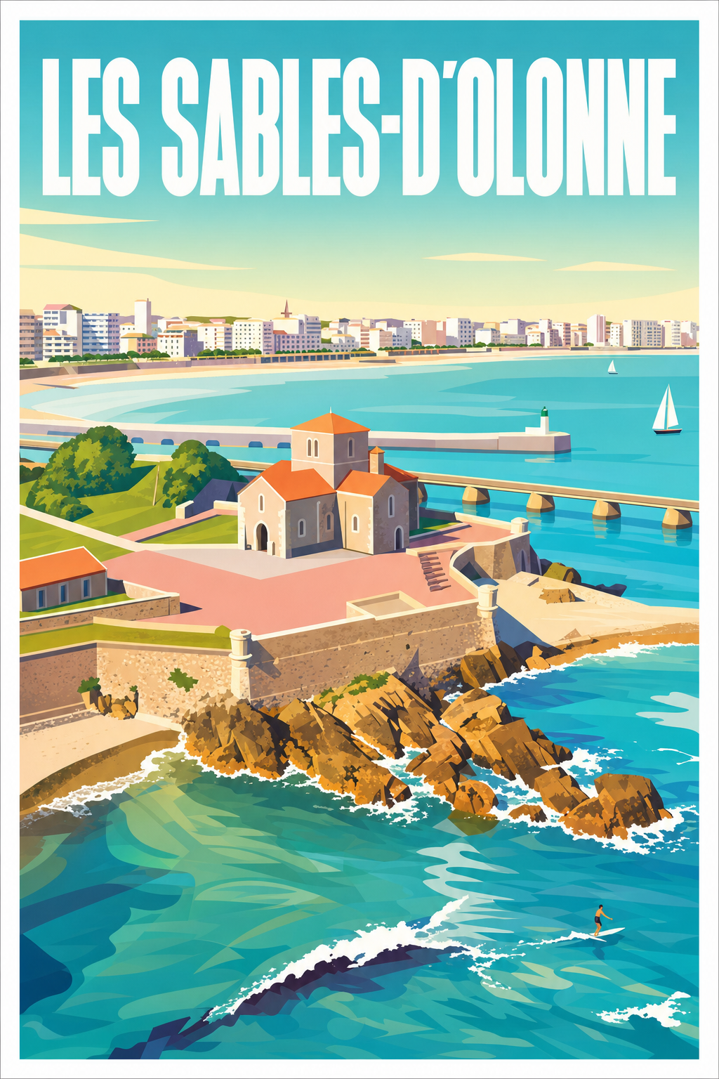 Affiche des Sables-d'Olonne, Prieuré Saint-Nicolas