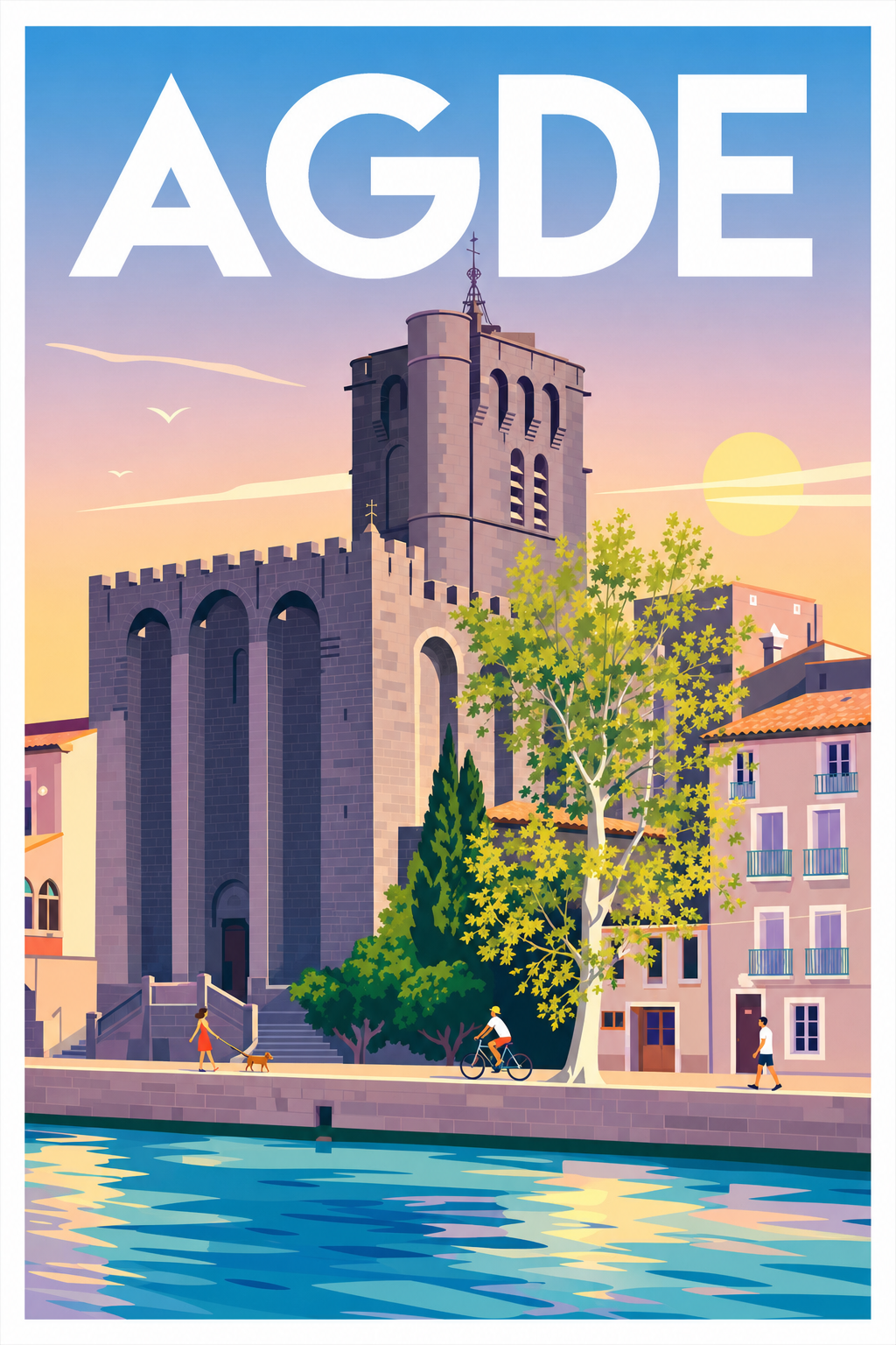 Affiche d'Agde, cathédrale Saint-Etienne