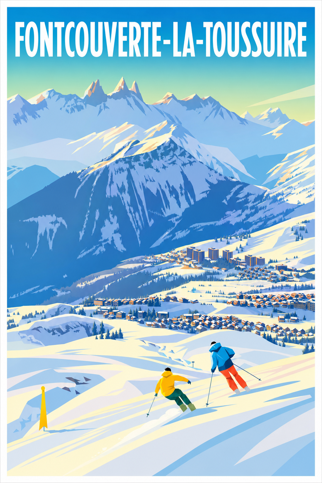 Affiche de La Toussuire, poster Les Aiguilles d'Arves