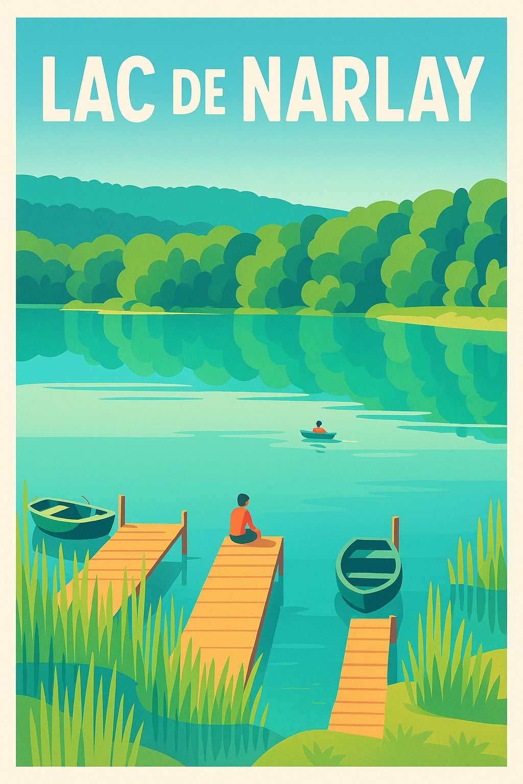 Affiche de Lac de Narlay - La perle turquoise du Jura