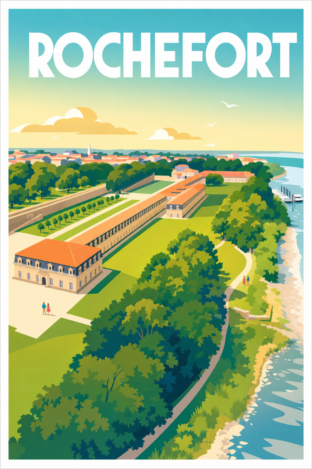 Affiche de Rochefort, poster Corderie Royale