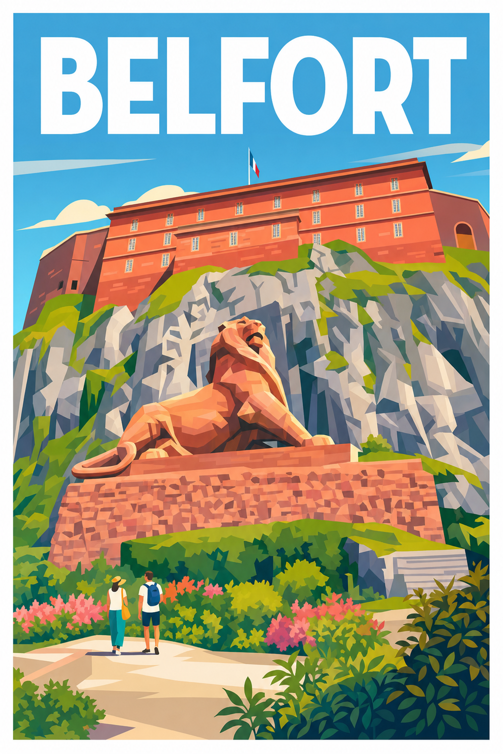 Affiche de Belfort, poster Lion de Belfort