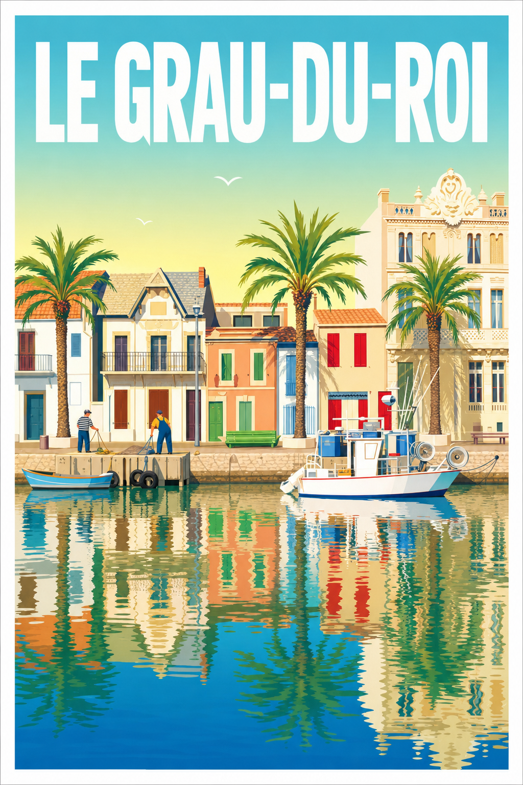 Affiche du Grau-du-Roi, port de pêche