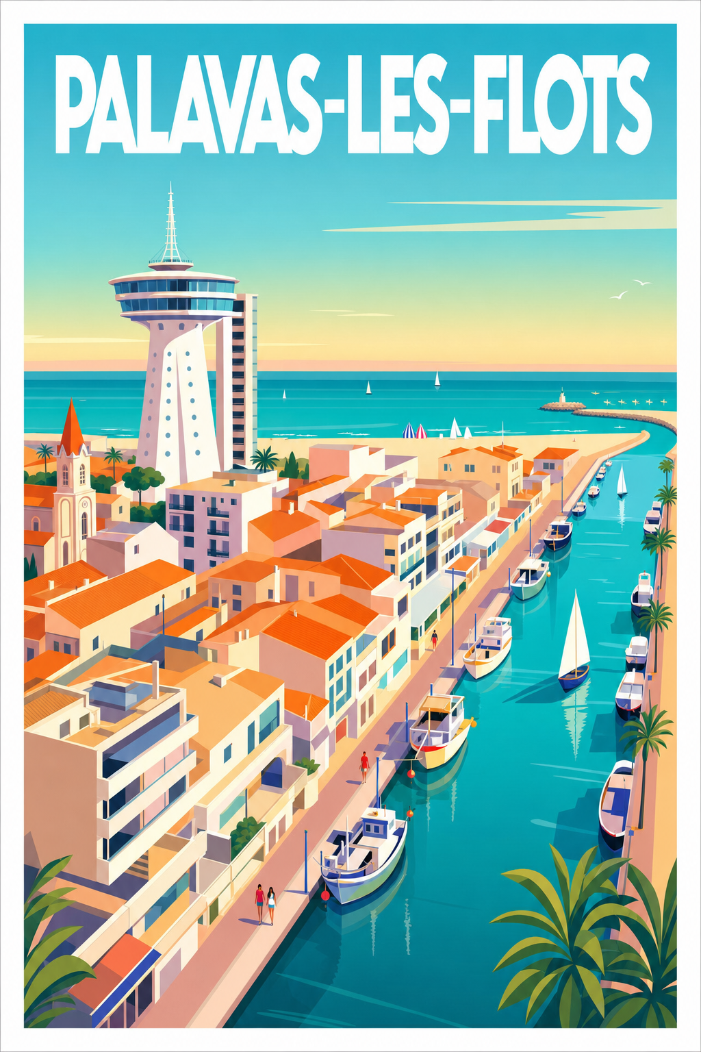 Affiche de Palavas-les-Flots, Phare de la Méditerranée