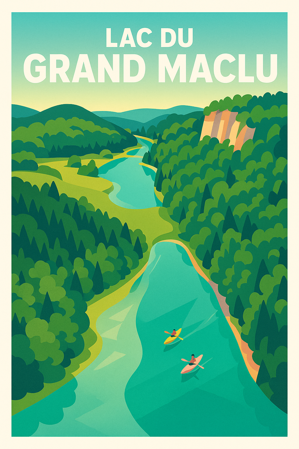 Affiche de Lac du Grand Maclu - Évasion sauvage au cœur du Jura