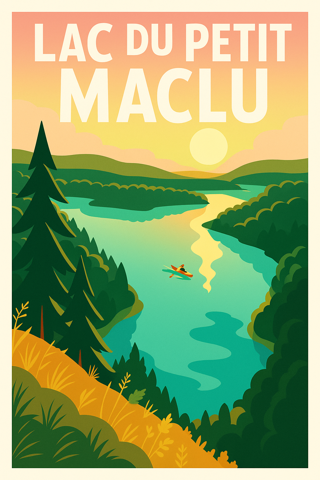 Affiche de Lac du Petit Maclu - Écrin de sérénité au cœur du Jura