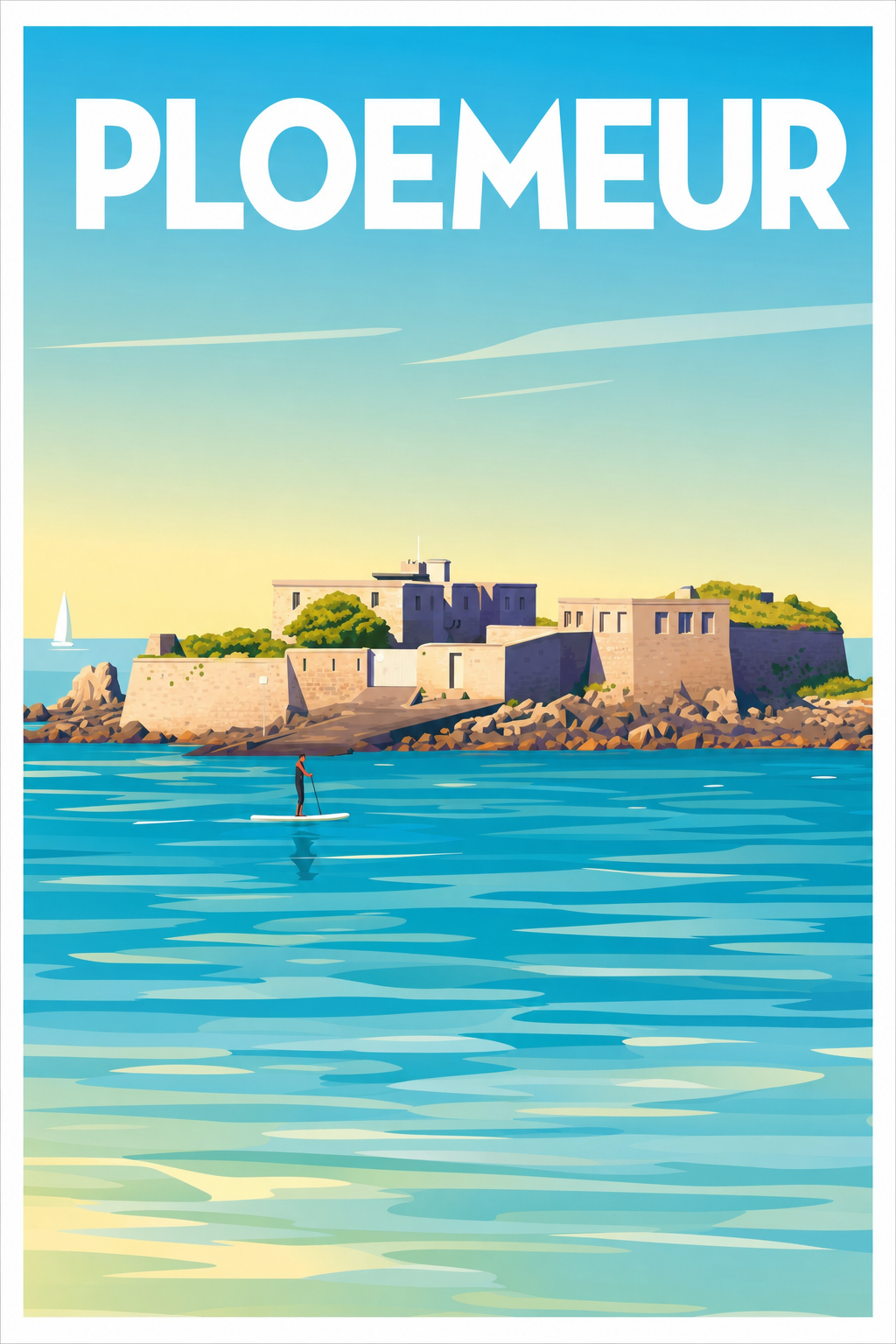 Affiche de Ploemeur, Fort du Talud