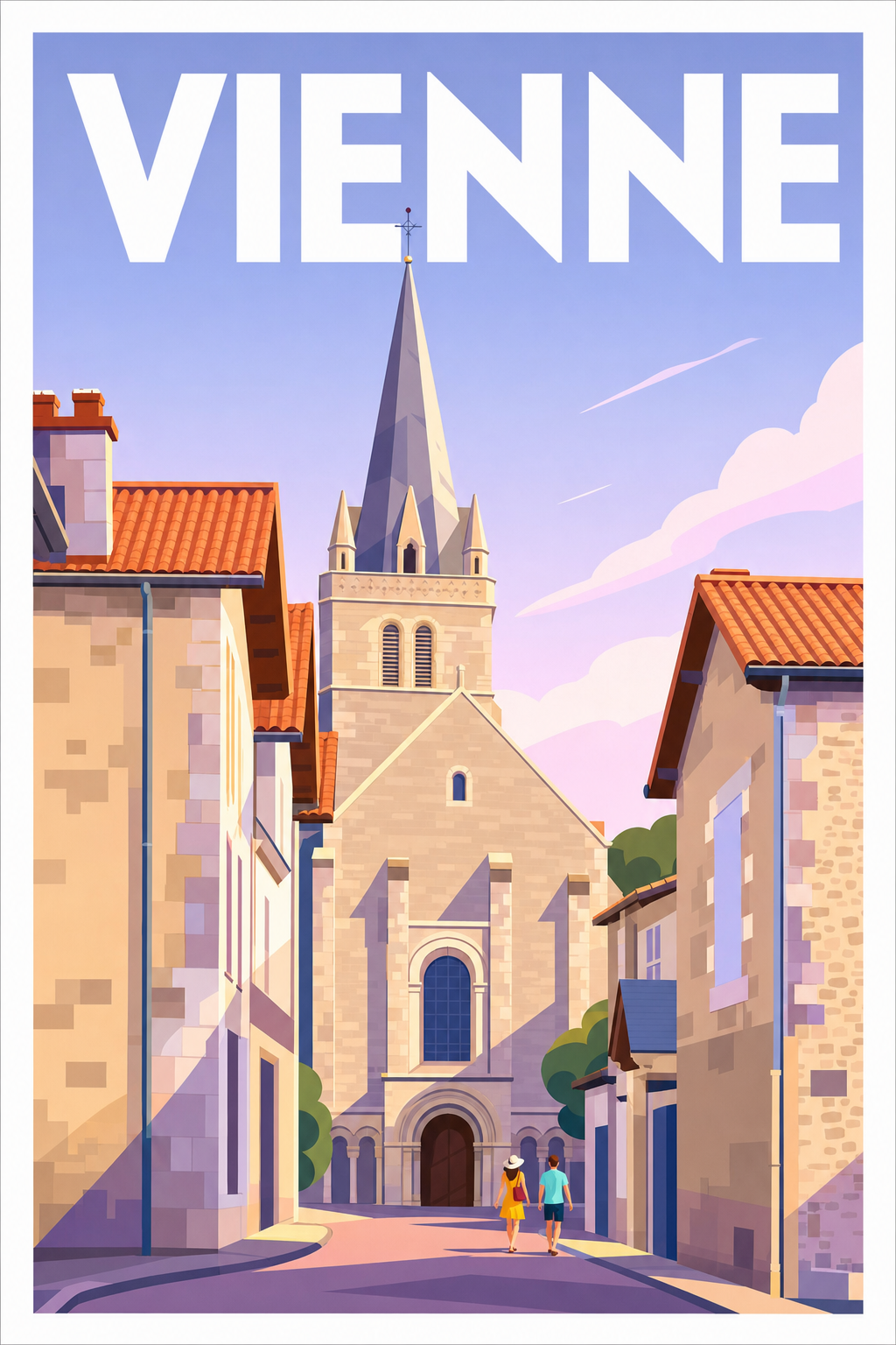 Affiche de Vienne, poster de la cathédrale