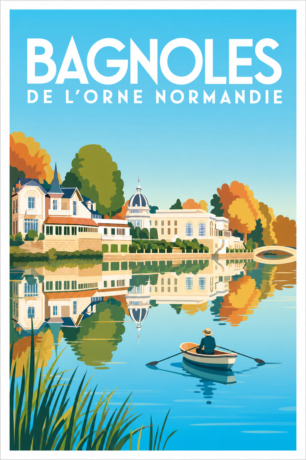 Affiche de Bagnoles de l'Orne, poster Normandie