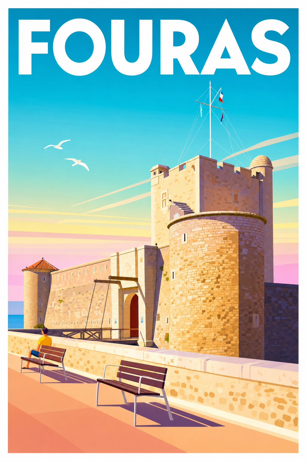 Affiche de Fouras, poster du Fort Vauban