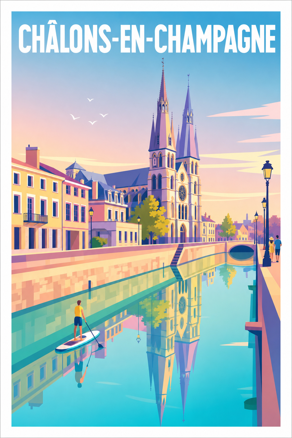 Affiche de Châlons-en-Champagne, poster canal