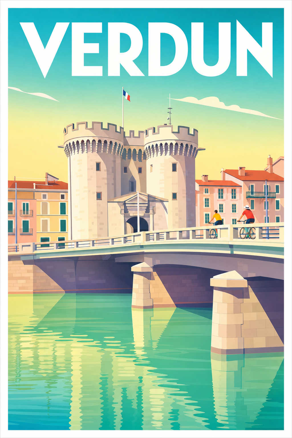Affiche de Verdun, poster Porte Chaussée