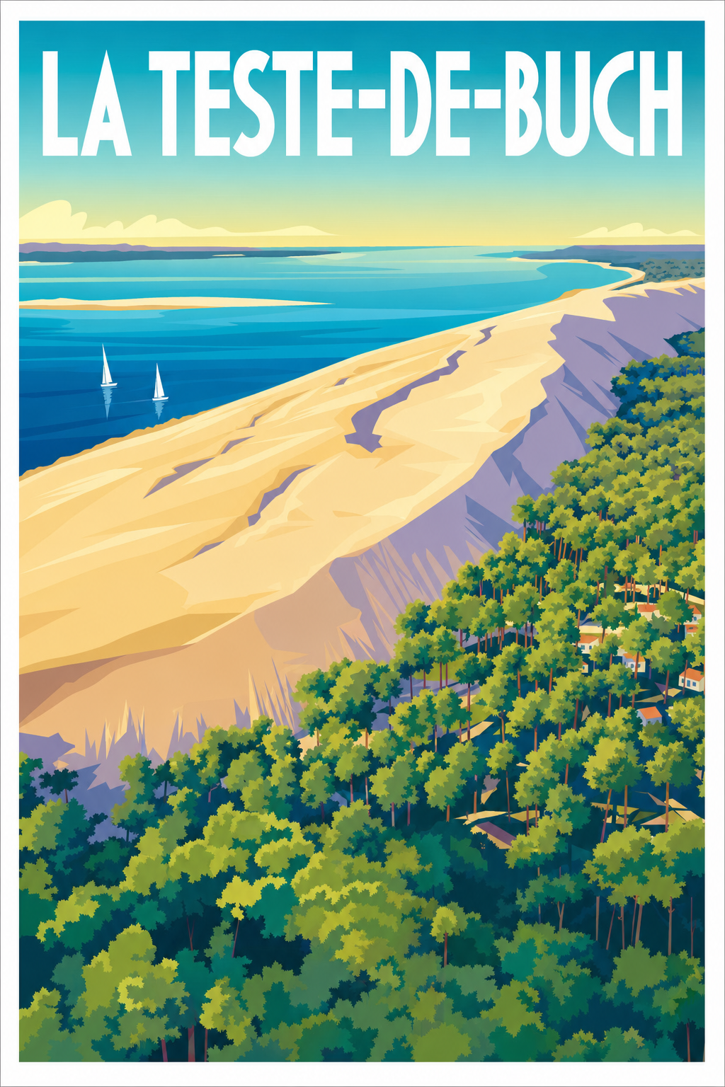 Affiche de La Teste-de-Buch, poster Dune du Pilat