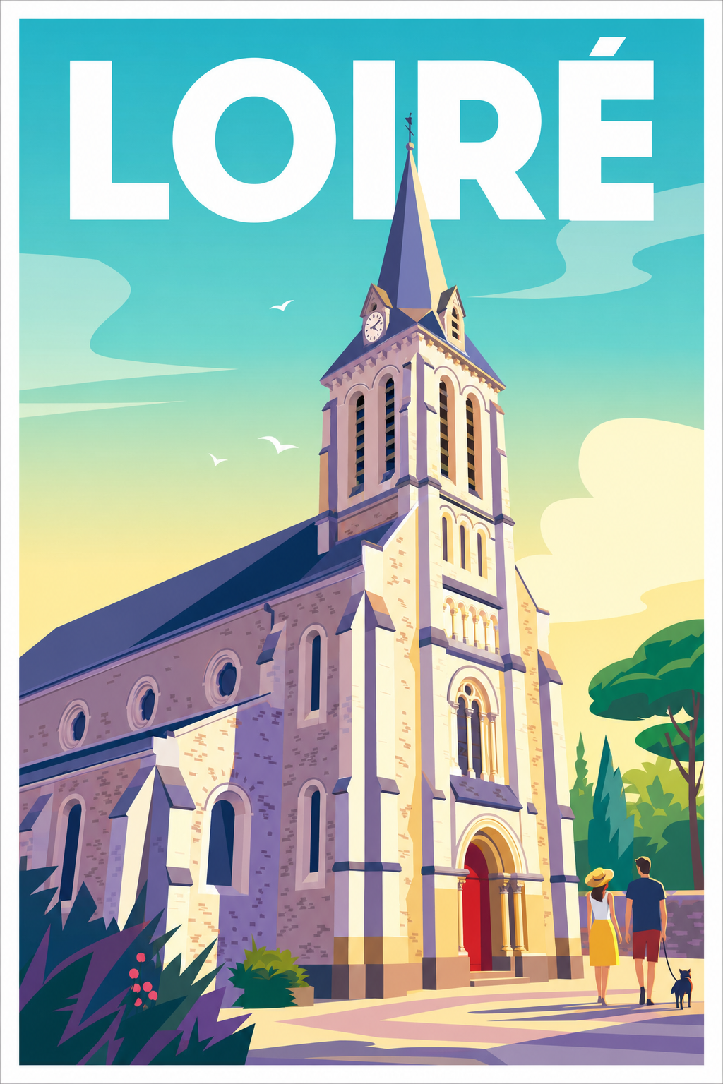 Poster de Loiré, église du Maine-et-Loire