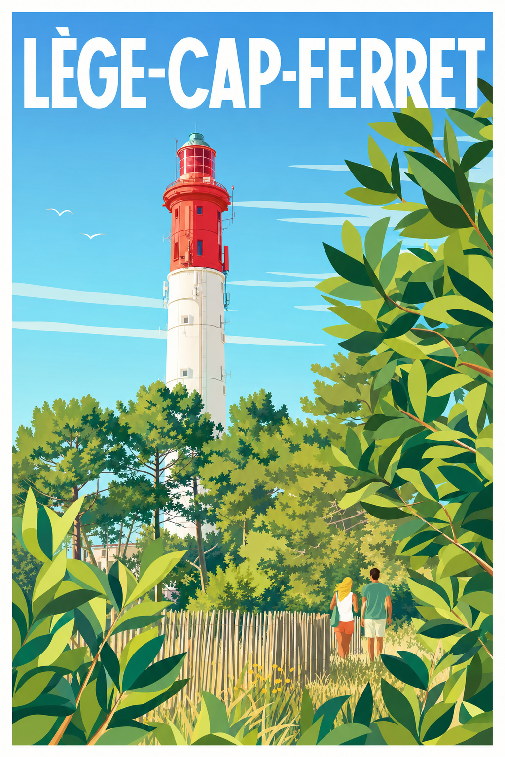 Affiche de Lège-Cap-Ferret, poster du phare