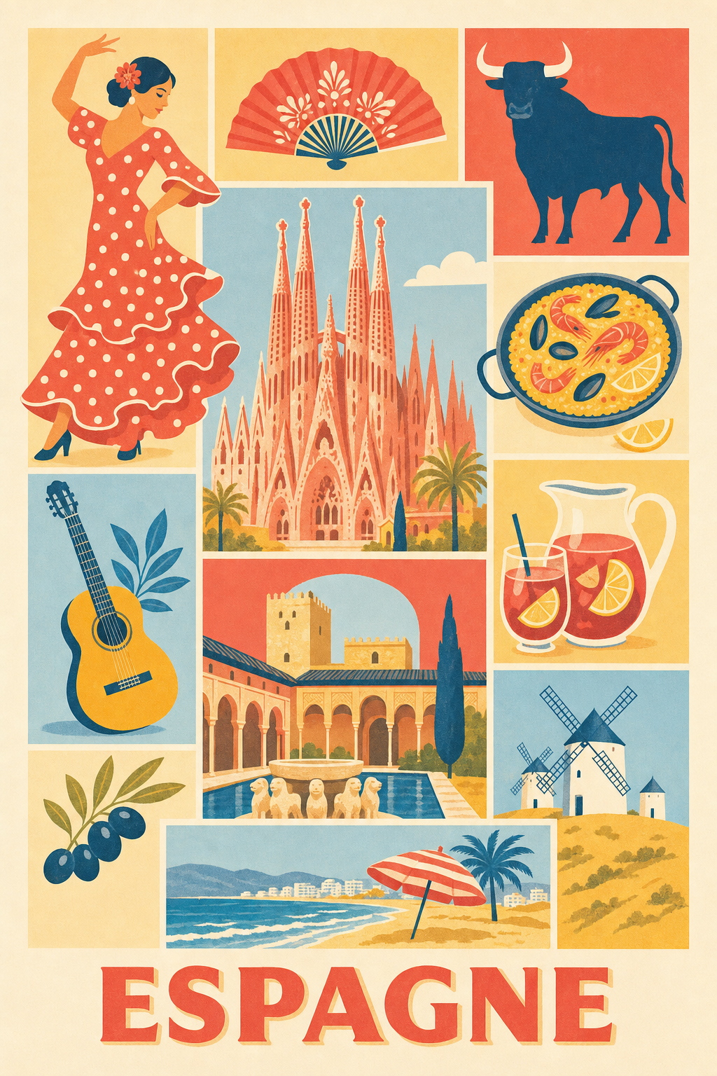 Poster d'Espagne, Affiche Clichés