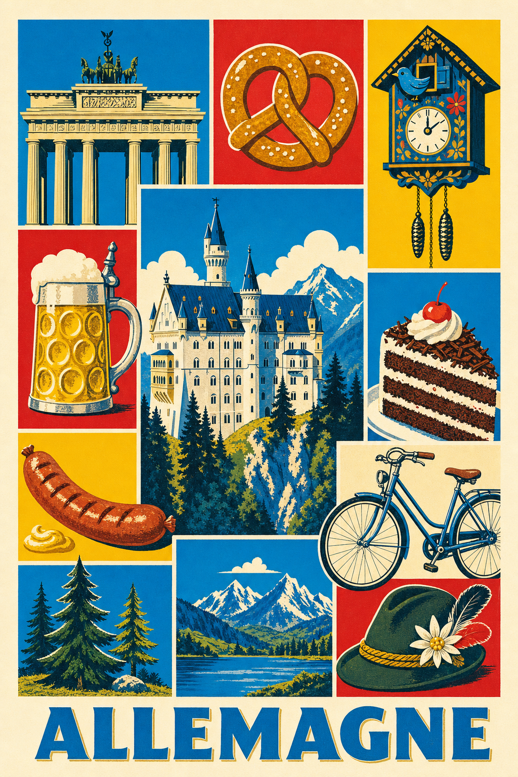 Poster d'Allemagne, Affiche Clichés