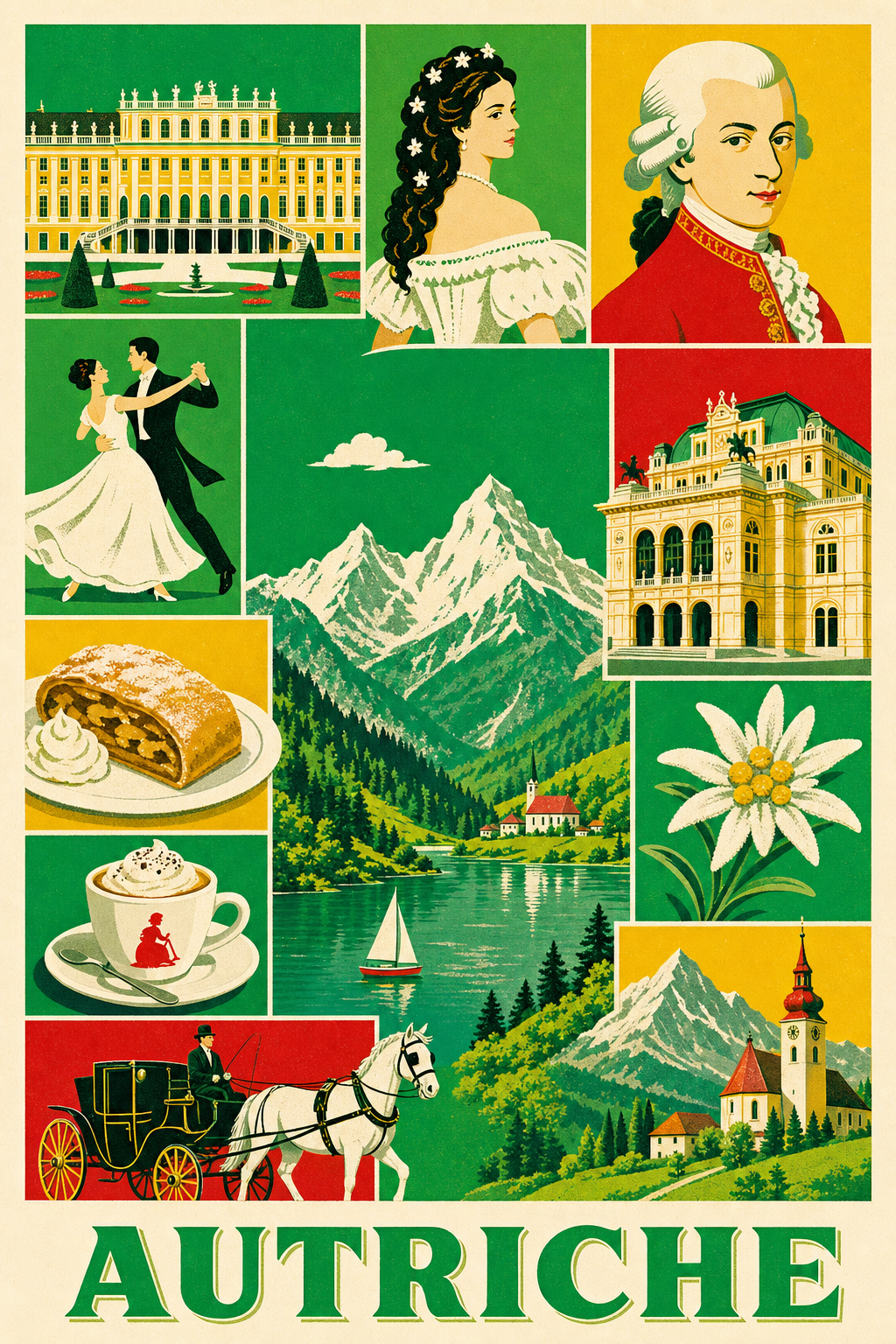 Poster d'Autriche, Affiche Clichés