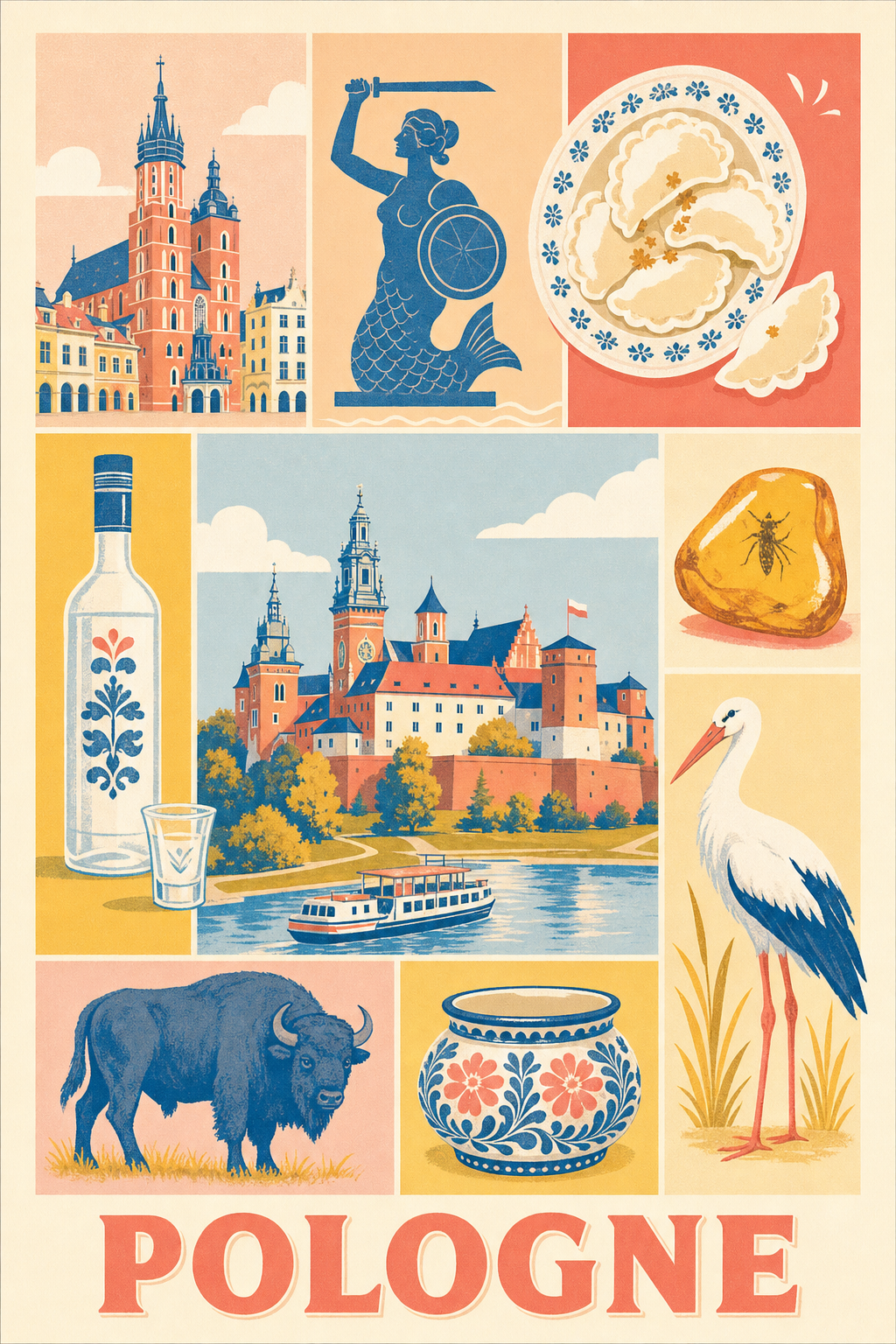 Poster de Pologne, Affiche Clichés