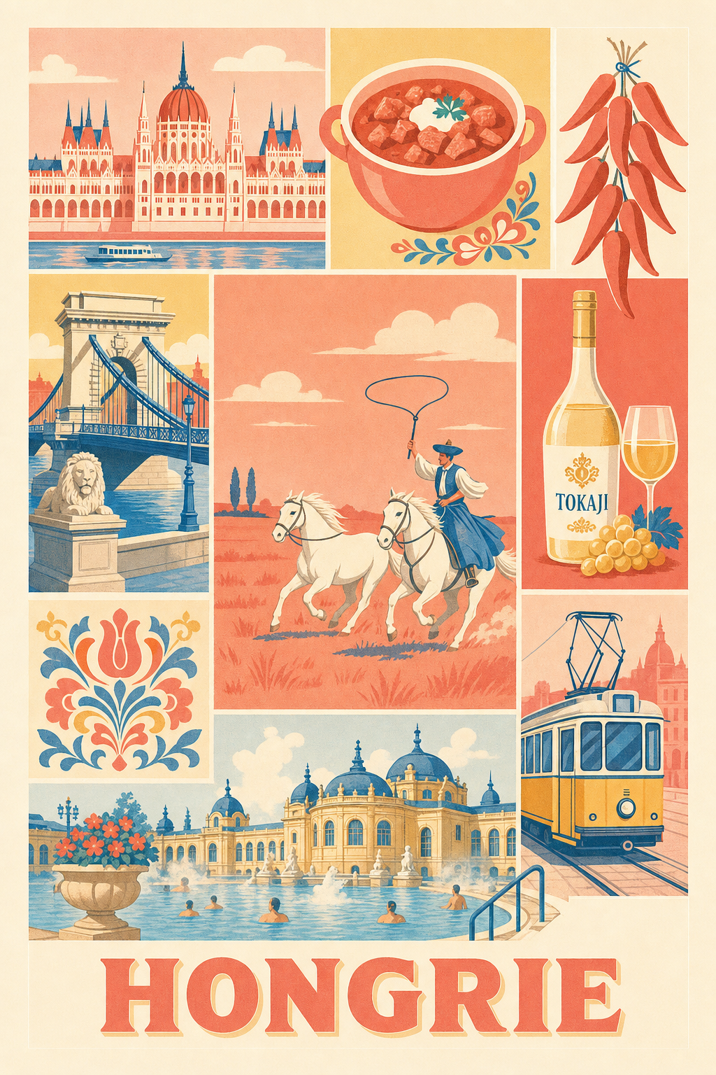 Poster de Hongrie, Affiche Clichés