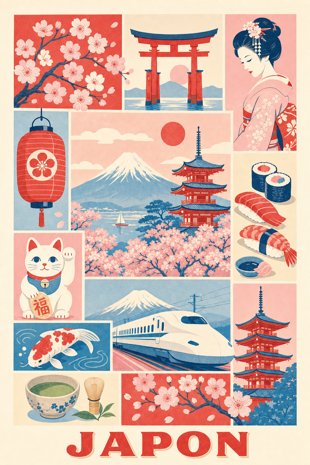 Poster du Japon, Affiche Clichés