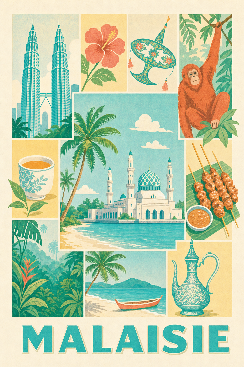 Poster de Malaisie, Affiche Clichés