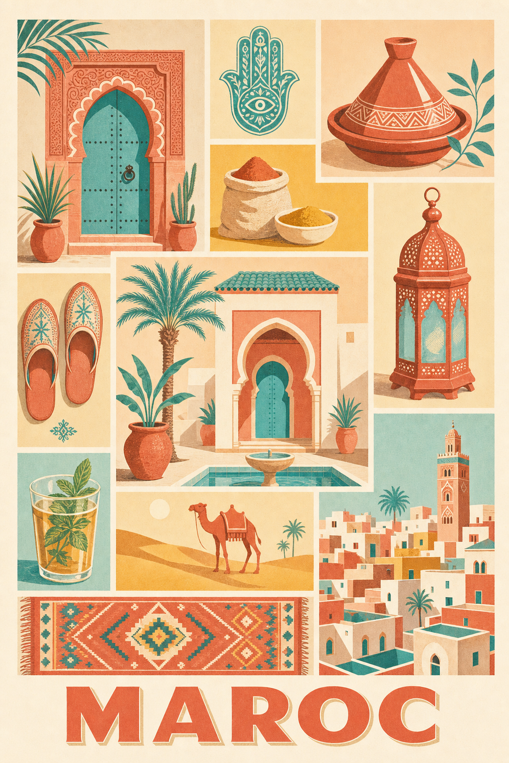 Poster du Maroc, Affiche Clichés