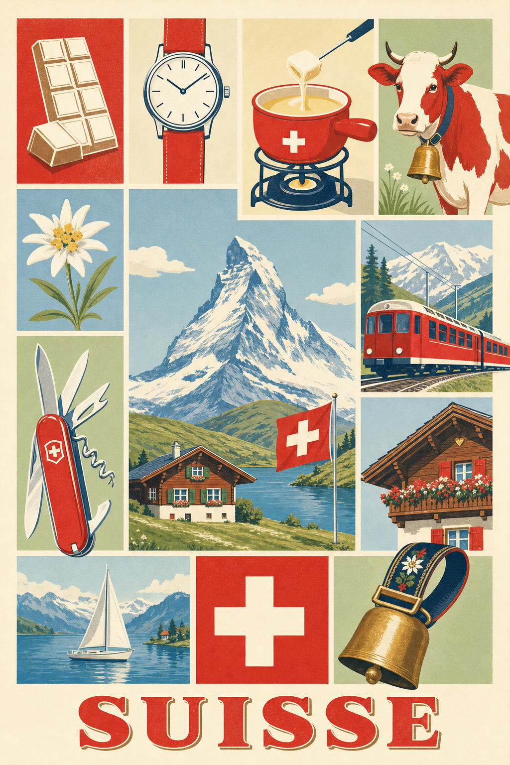 Poster de la Suisse, Affiche Clichés