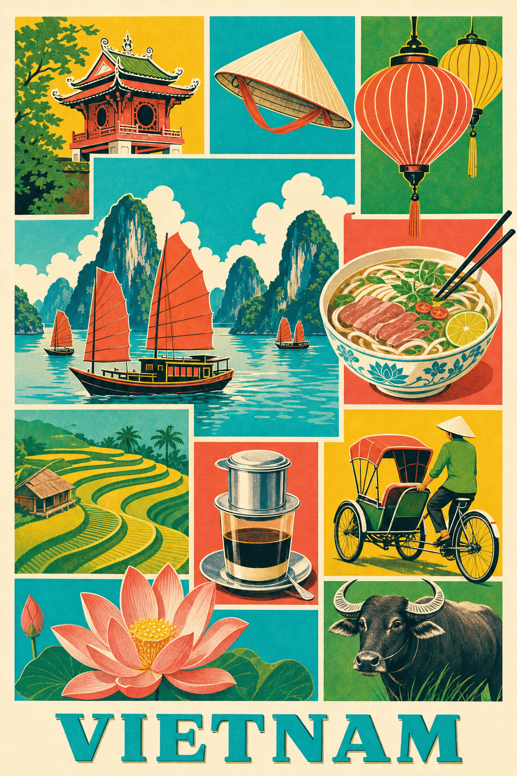 Poster du Vietnam, Affiche Clichés