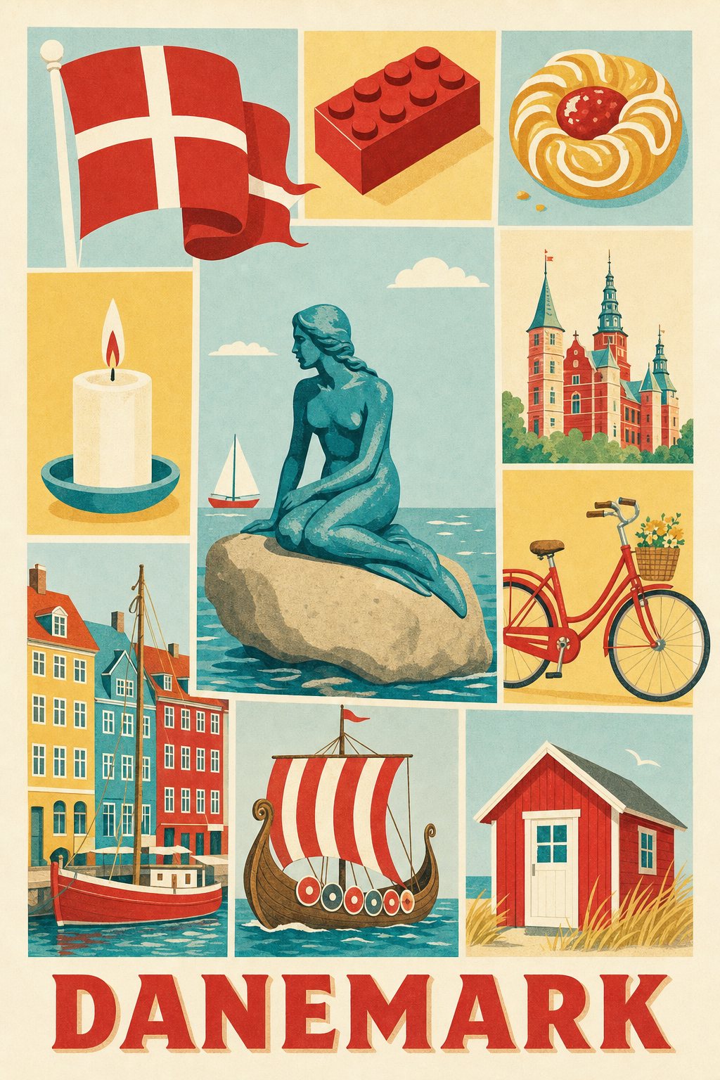 Poster du Danemark, Affiche Clichés