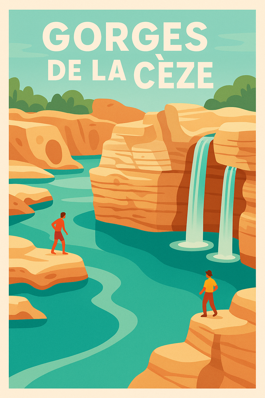 Affiche de Gorges de la Cèze - Évasion sauvage au cœur des cascades