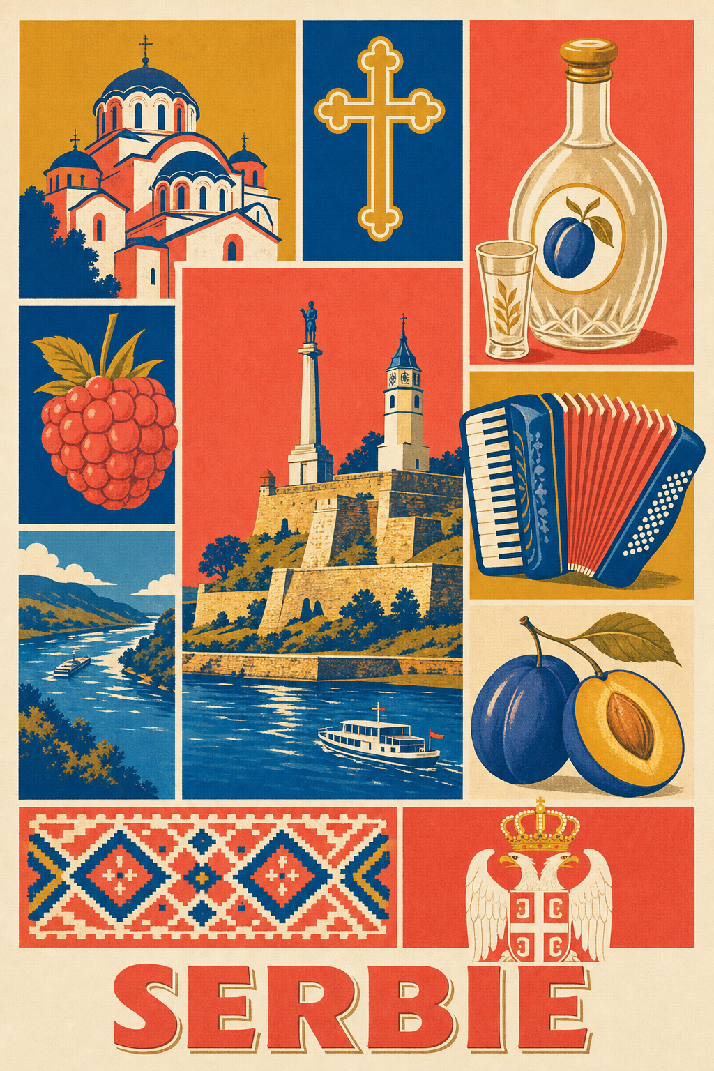 Poster de la Serbie