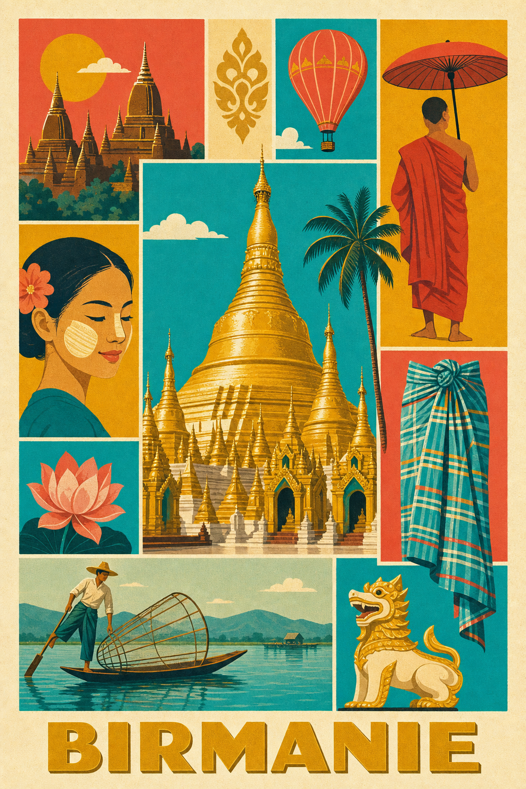 Poster de la Birmanie