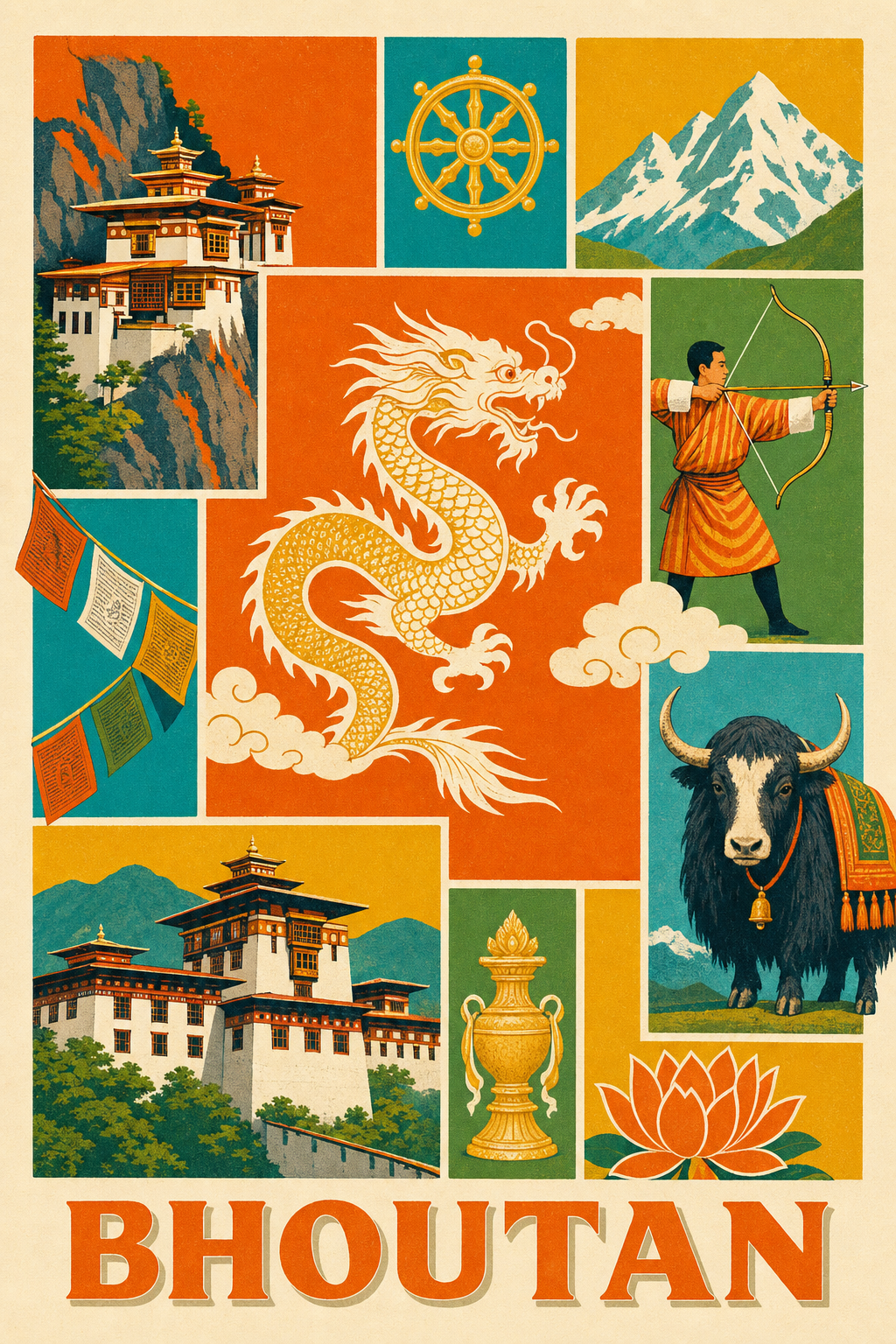 Poster du Bhoutan