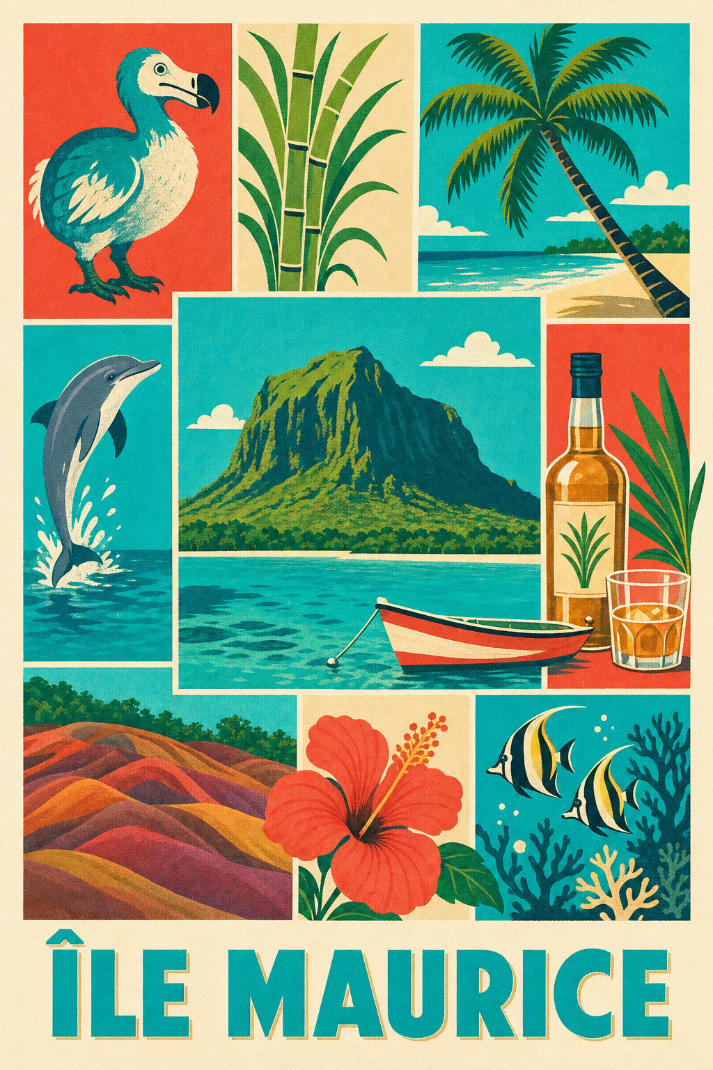 Poster de l'île Maurice