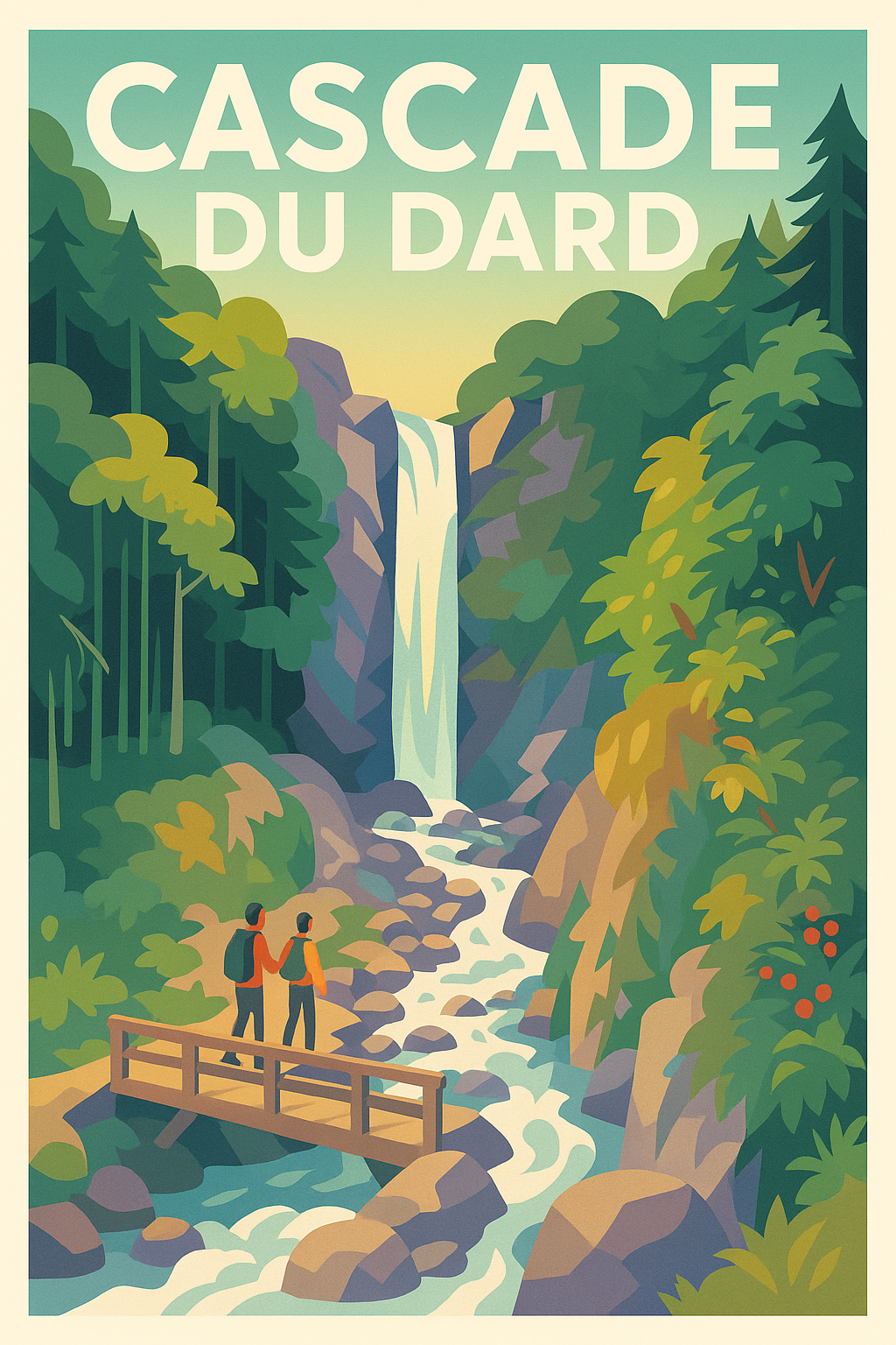 Affiche de Cascade du Dard - L'appel sauvage de la nature alpine