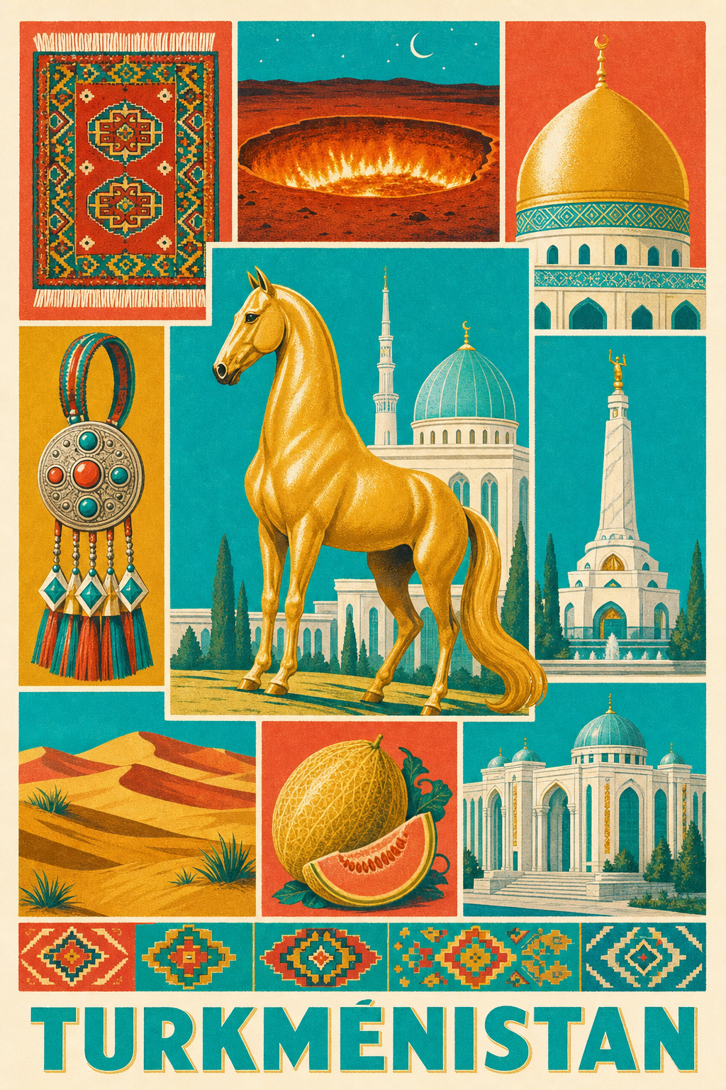 Poster du Turkménistan