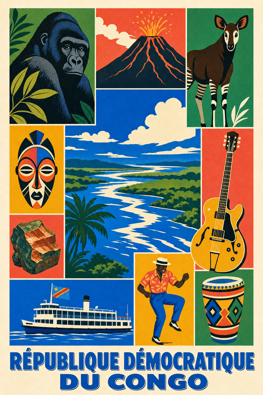 Poster de la République démocratique du Congo