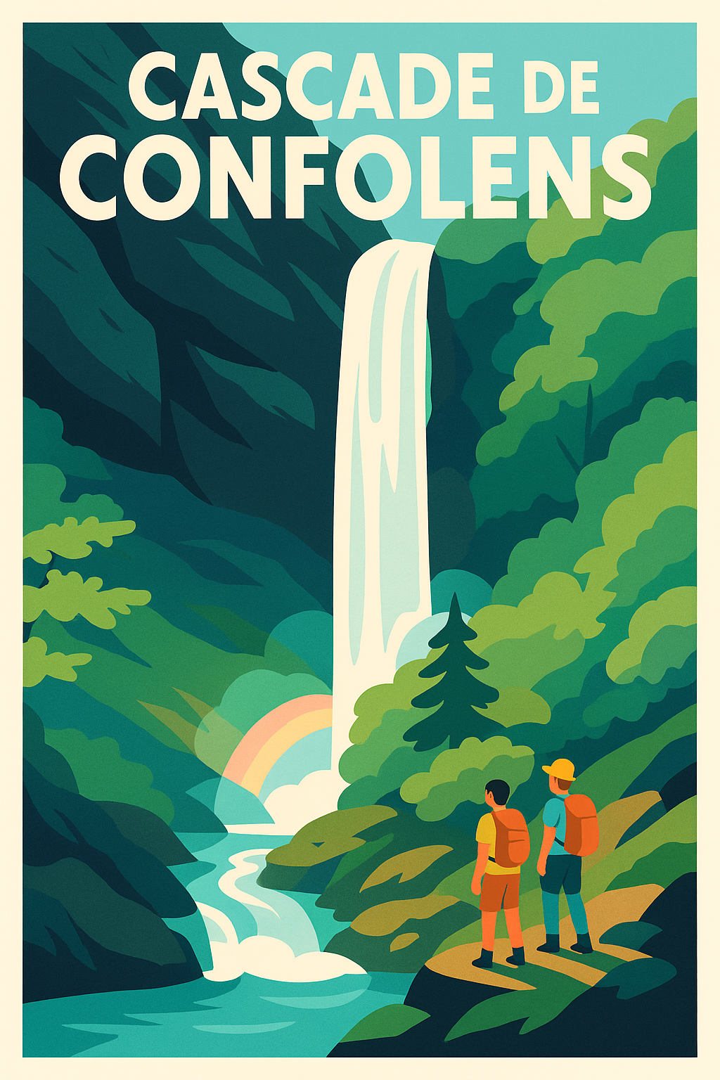 Affiche de Cascade de Confolens - L'éclat sauvage de l'Oisans