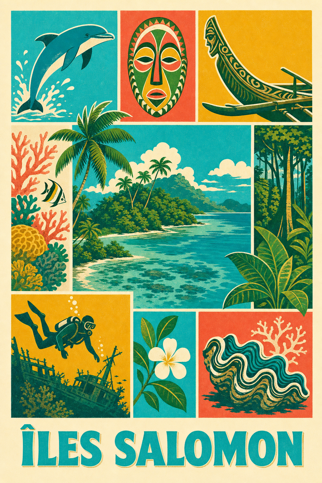 Poster des Îles Salomon