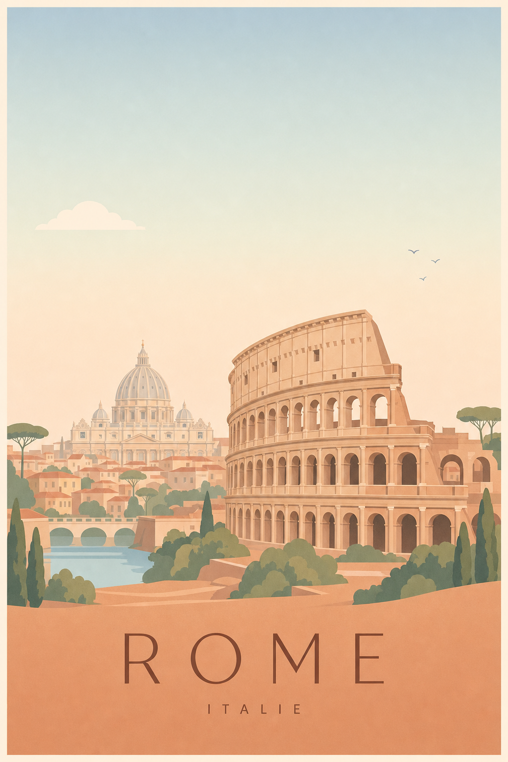 Affiche de Rome - Poster Calme