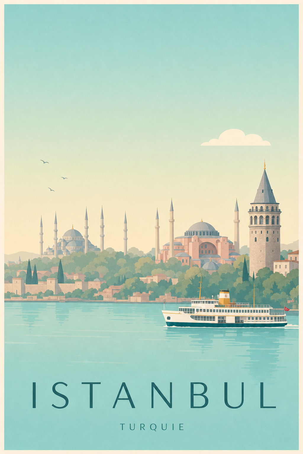 Affiche d'Istanbul - Poster Calme