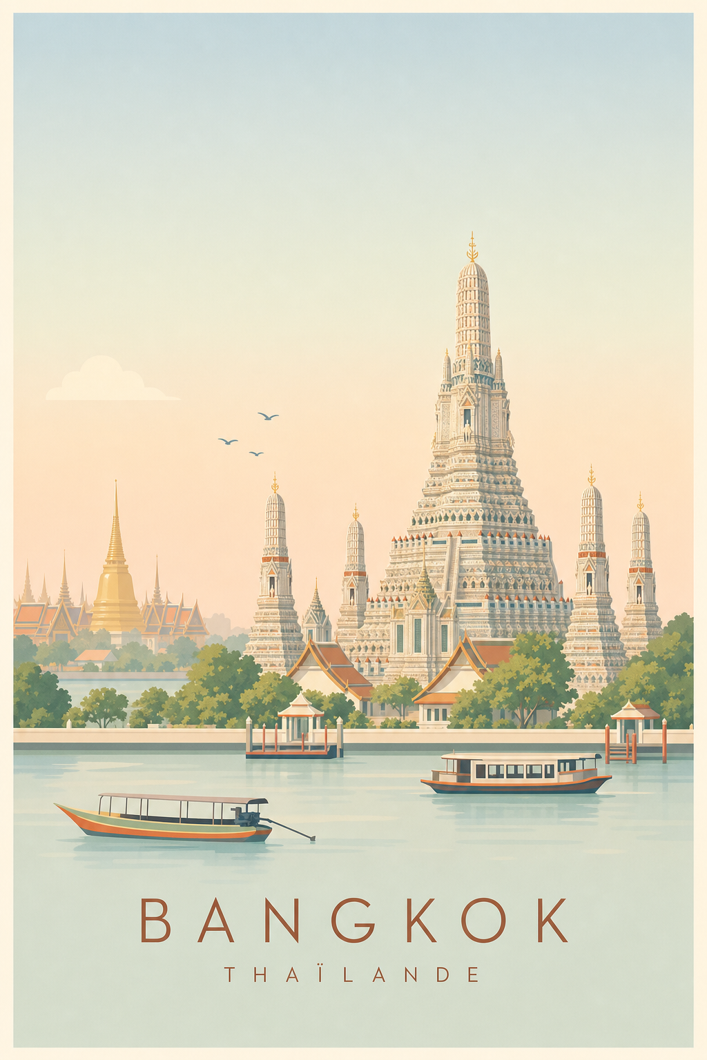 Affiche de Bangkok - Poster Calme