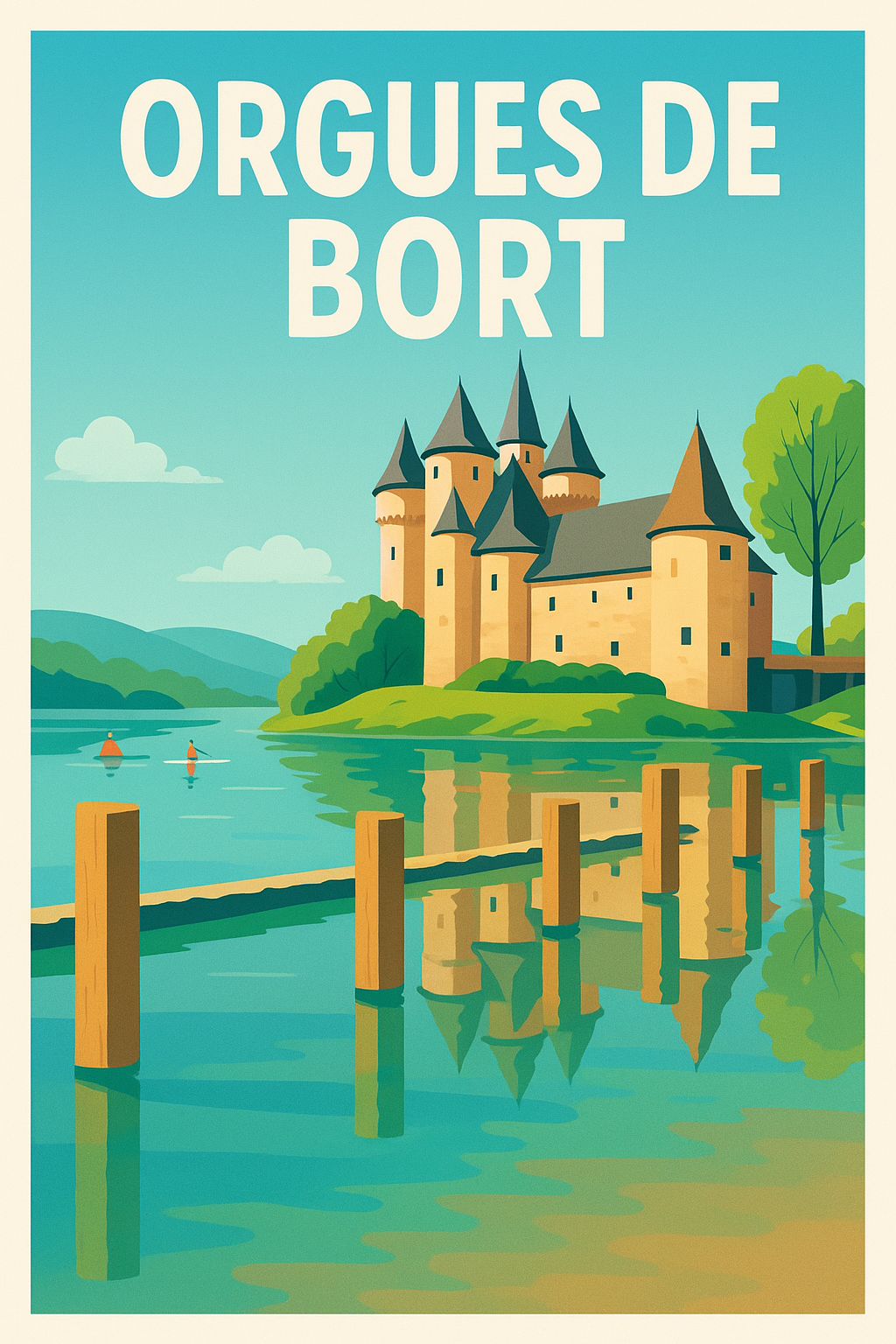 Affiche de Orgues de Bort - L'élégance du Château de Val au fil de l'eau