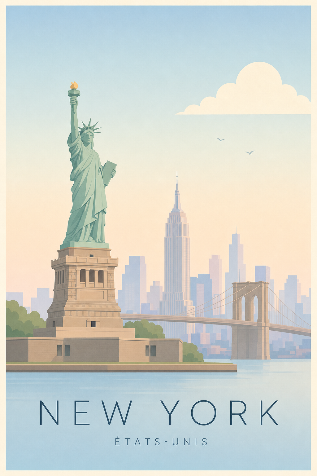 Affiche de New York - Poster Calme