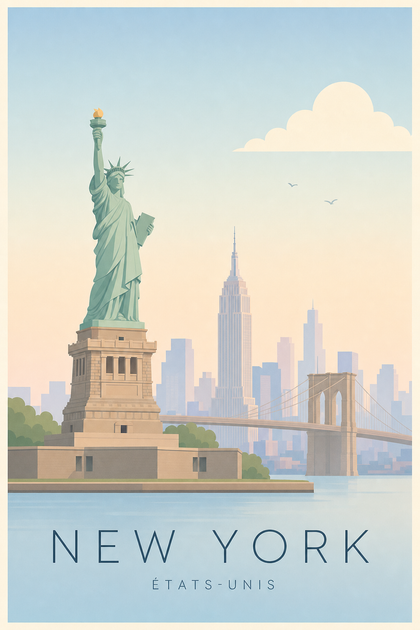 Affiche de New York - Poster Calme